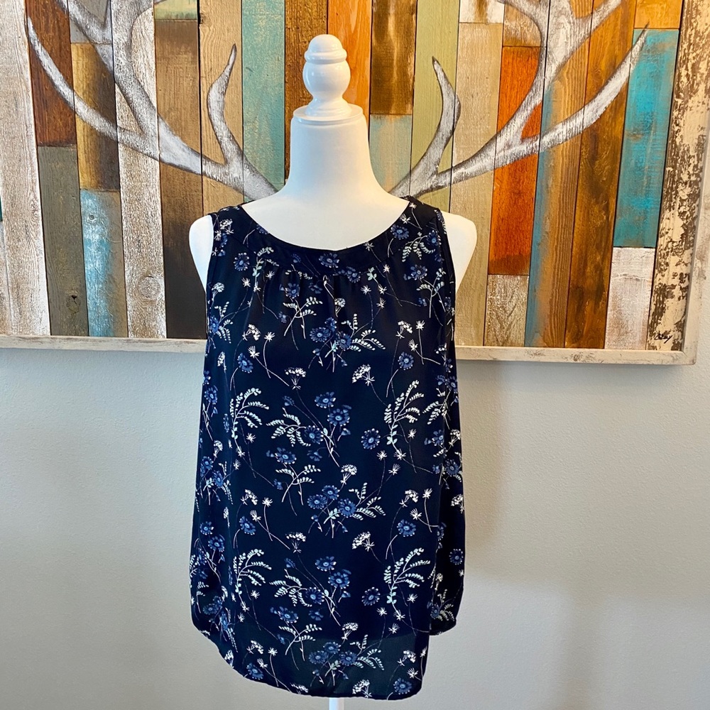 LOFT outlet blue top